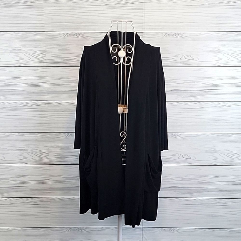 Emma's Closet lightweight casual cardigan in black Size M